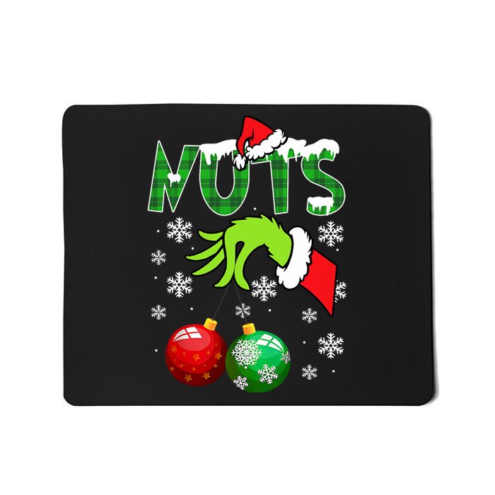 Chest Nuts Matching Chestnuts Christmas Snow Couples Mousepad