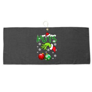 Chest Nuts Matching Chestnuts Christmas Snow Couples Large Microfiber Waffle Golf Towel