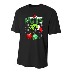 Chest Nuts Matching Chestnuts Christmas Snow Couples Youth Performance Sprint T-Shirt