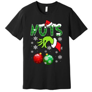 Chest Nuts Matching Chestnuts Christmas Snow Couples Premium T-Shirt