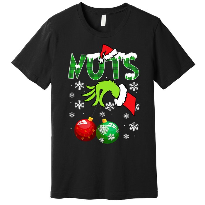 Chest Nuts Matching Chestnuts Christmas Snow Couples Premium T-Shirt