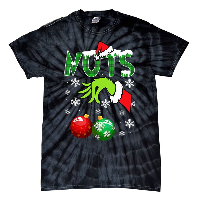 Chest Nuts Matching Chestnuts Christmas Snow Couples Tie-Dye T-Shirt