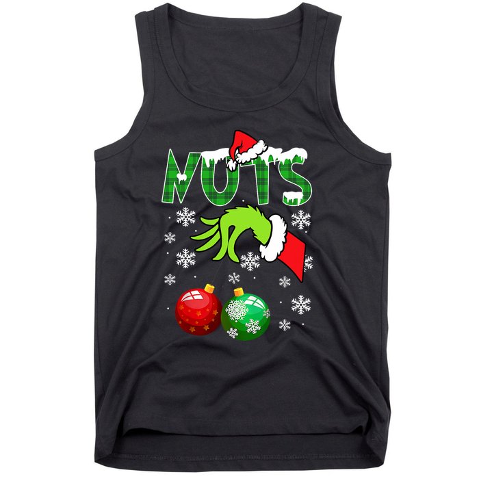 Chest Nuts Matching Chestnuts Christmas Snow Couples Tank Top