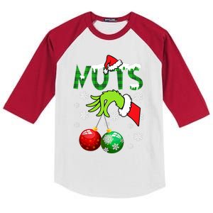 Chest Nuts Matching Chestnuts Christmas Snow Couples Kids Colorblock Raglan Jersey