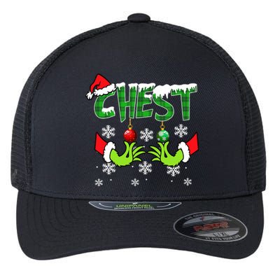 Chest Nuts Matching Chestnuts Christmas Snow Couples Flexfit Unipanel Trucker Cap