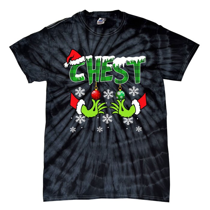 Chest Nuts Matching Chestnuts Christmas Snow Couples Tie-Dye T-Shirt