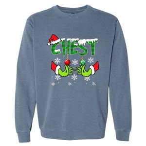 Chest Nuts Matching Chestnuts Christmas Snow Couples Garment-Dyed Sweatshirt