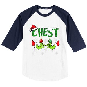 Chest Nuts Matching Chestnuts Christmas Snow Couples Baseball Sleeve Shirt