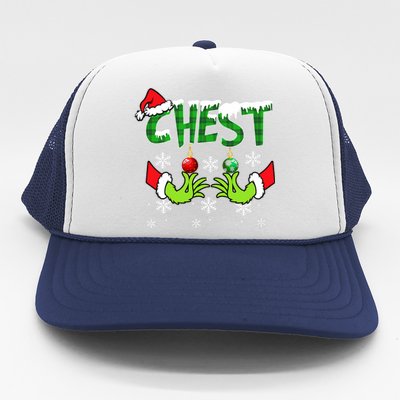 Chest Nuts Matching Chestnuts Christmas Snow Couples Trucker Hat