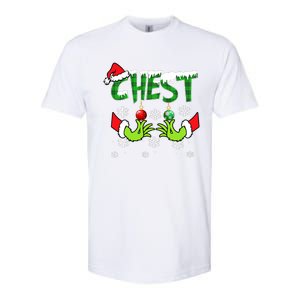 Chest Nuts Matching Chestnuts Christmas Snow Couples Softstyle CVC T-Shirt