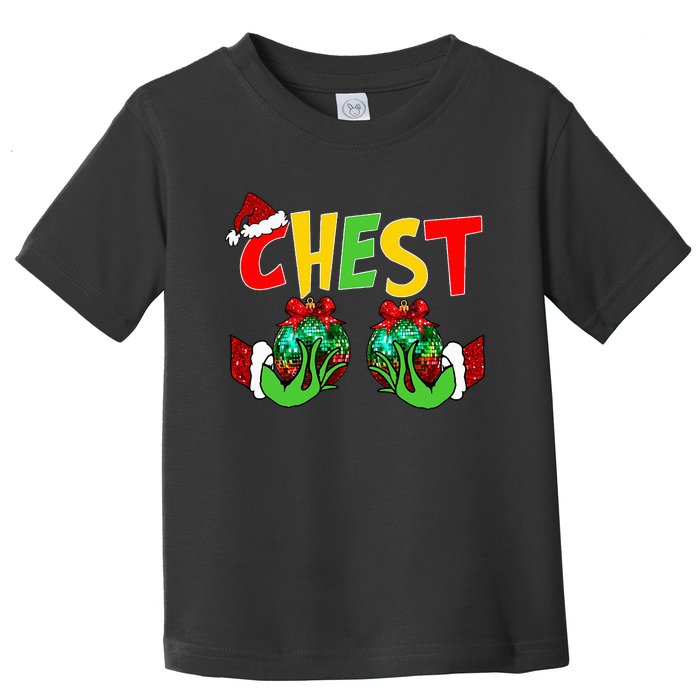 Chest Nuts Matching Chestnuts Funny Christmas Couples Toddler T-Shirt