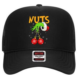 Chest Nuts Matching Chestnuts Christmas Snow Couples High Crown Mesh Back Trucker Hat