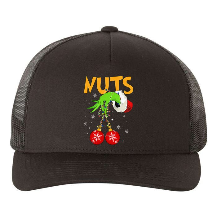 Chest Nuts Matching Chestnuts Christmas Snow Couples Yupoong Adult 5-Panel Trucker Hat