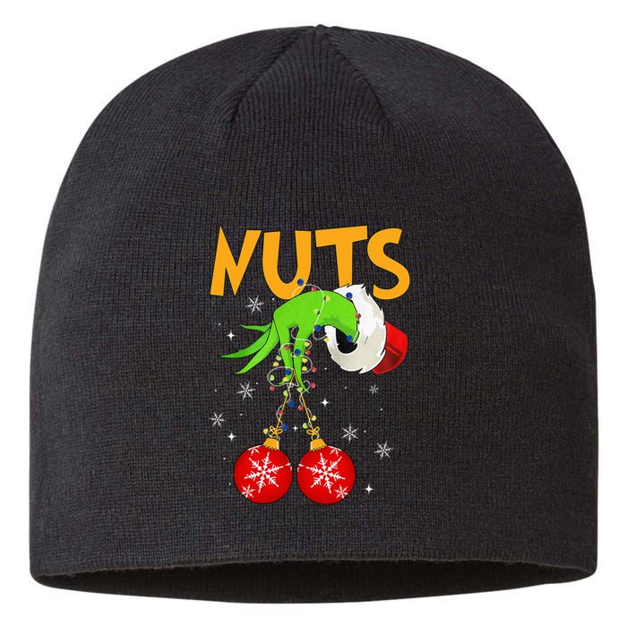 Chest Nuts Matching Chestnuts Christmas Snow Couples Sustainable Beanie