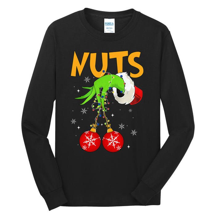 Chest Nuts Matching Chestnuts Christmas Snow Couples Tall Long Sleeve T-Shirt