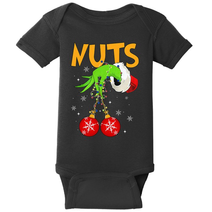 Chest Nuts Matching Chestnuts Christmas Snow Couples Baby Bodysuit