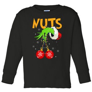 Chest Nuts Matching Chestnuts Christmas Snow Couples Toddler Long Sleeve Shirt