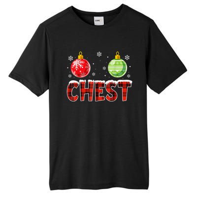 Chest Nuts Matching Chestnuts Funny Christmas Couples Chest Tall Fusion ChromaSoft Performance T-Shirt