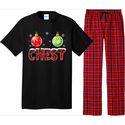 Chest Nuts Matching Chestnuts Funny Christmas Couples Chest Pajama Set