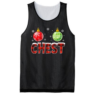 Chest Nuts Matching Chestnuts Funny Christmas Couples Chest Mesh Reversible Basketball Jersey Tank