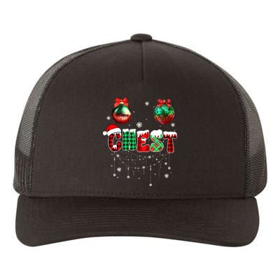 Chest Nuts Matching Chestnuts Funny Christmas Couples Yupoong Adult 5-Panel Trucker Hat