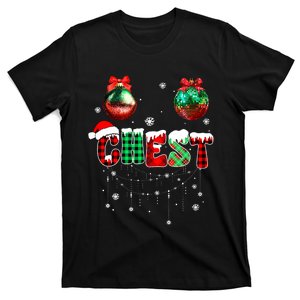 Chest Nuts Matching Chestnuts Funny Christmas Couples T-Shirt