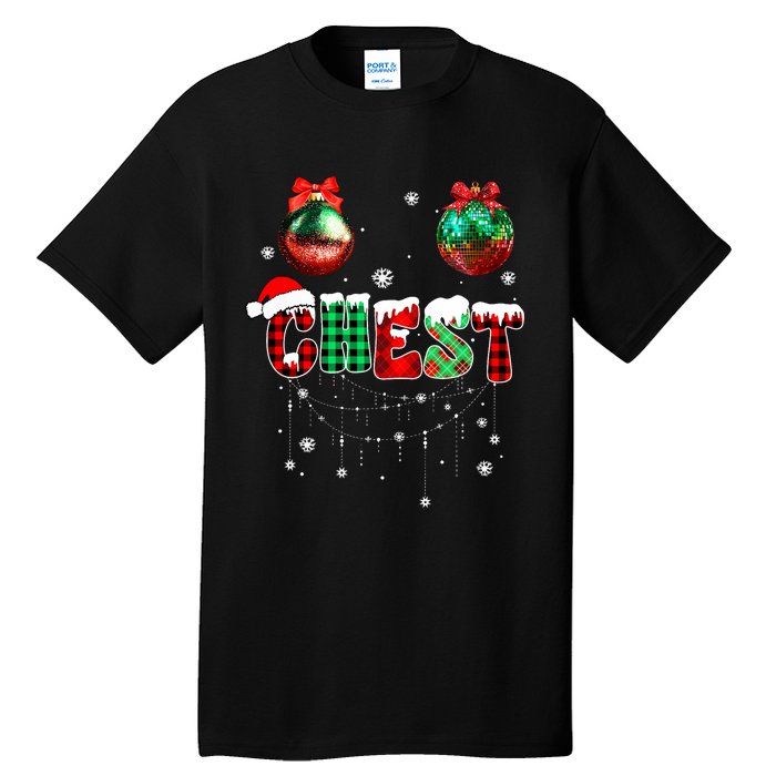 Chest Nuts Matching Chestnuts Funny Christmas Couples Tall T-Shirt