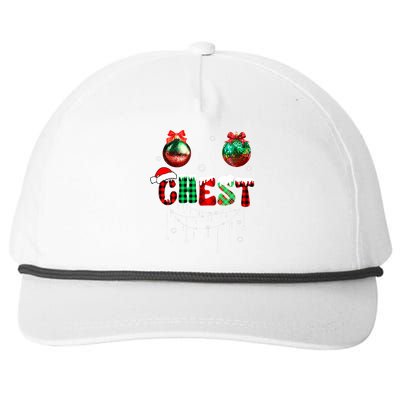 Chest Nuts Matching Chestnuts Funny Christmas Couples Snapback Five-Panel Rope Hat