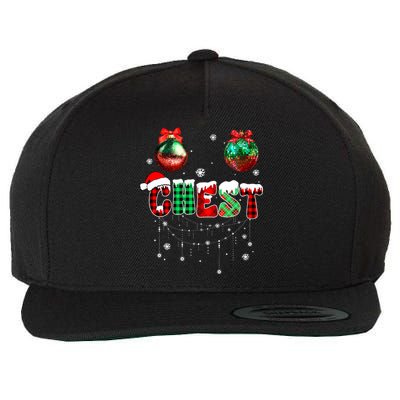 Chest Nuts Matching Chestnuts Funny Christmas Couples Wool Snapback Cap