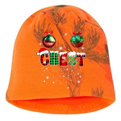 Chest Nuts Matching Chestnuts Funny Christmas Couples Kati - Camo Knit Beanie