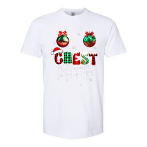 Chest Nuts Matching Chestnuts Funny Christmas Couples Softstyle CVC T-Shirt