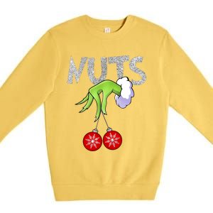 Chest Nuts Matching Chestnuts Xmas Christmas Couples Premium Crewneck Sweatshirt