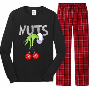 Chest Nuts Matching Chestnuts Xmas Christmas Couples Long Sleeve Pajama Set