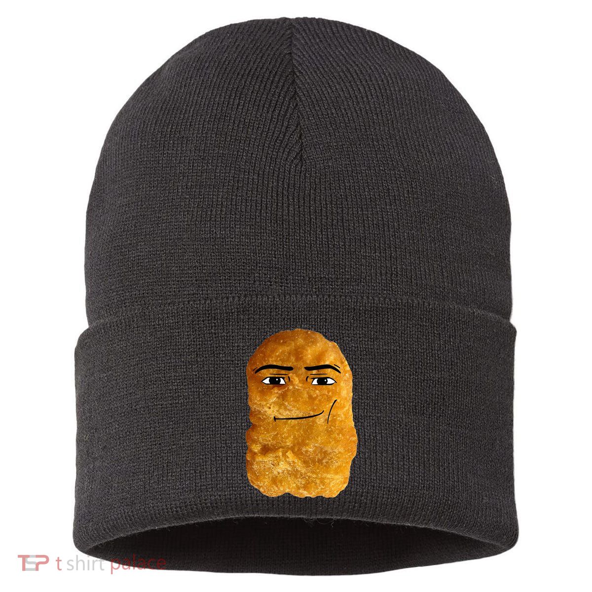 Chicken Nugget Meme Sustainable Knit Beanie