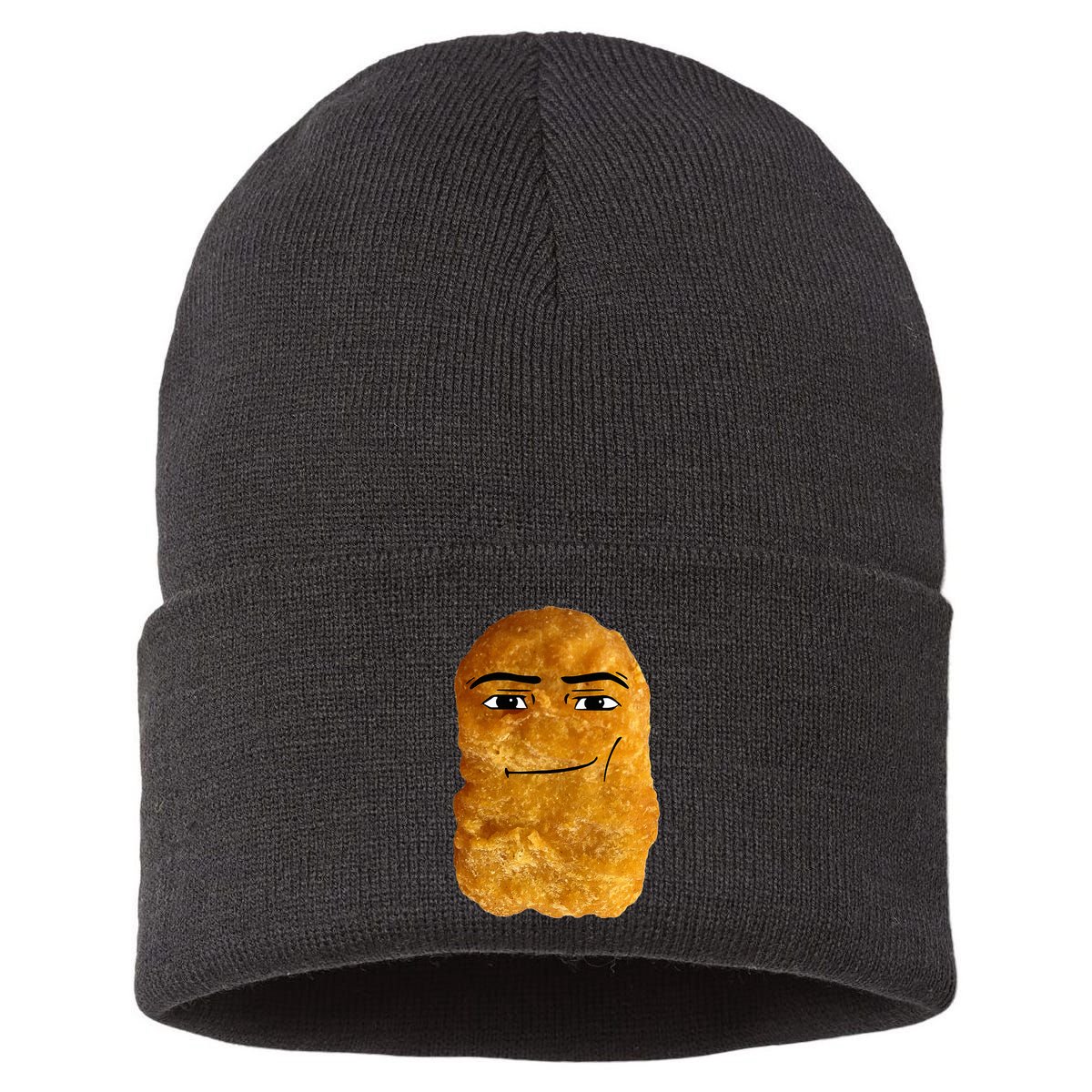 Chicken Nugget Meme Sustainable Knit Beanie