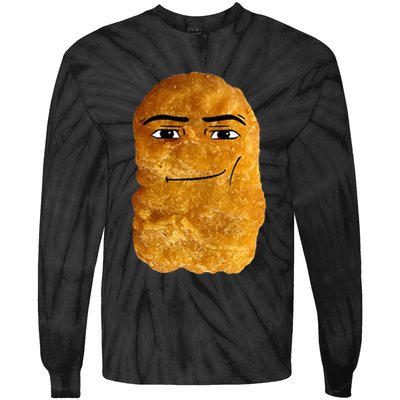 Chicken Nugget Meme Tie-Dye Long Sleeve Shirt