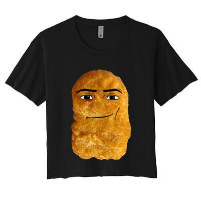 Chicken Nugget Meme Crop Top
