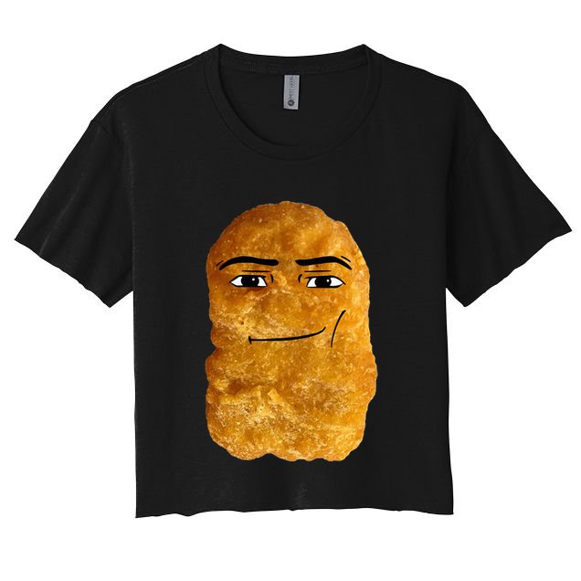 Chicken Nugget Meme Crop Top