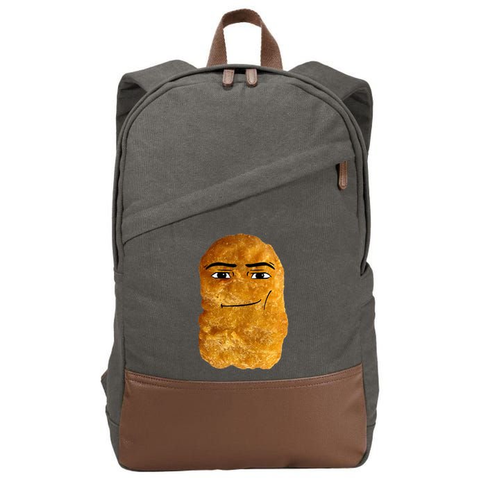 Chicken Nugget Meme Cotton Canvas Backpack