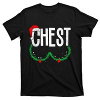 Chest Nuts Matching Chestnuts Funny Christmas Couples Chest T-Shirt