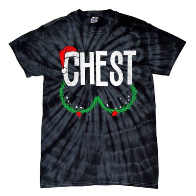 Chest Nuts Matching Chestnuts Funny Christmas Couples Chest Tie-Dye T-Shirt