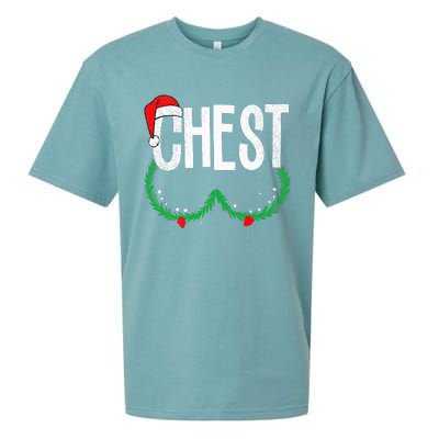 Chest Nuts Matching Chestnuts Funny Christmas Couples Chest Sueded Cloud Jersey T-Shirt