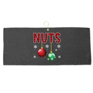 Chest Nuts Matching Chestnuts Funny Christmas Couples Xmas Large Microfiber Waffle Golf Towel