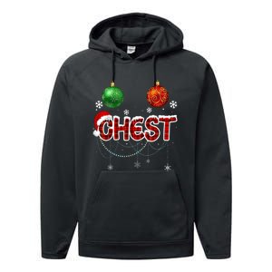 Chest Nuts Matching Chestnuts Funny Performance Fleece Hoodie