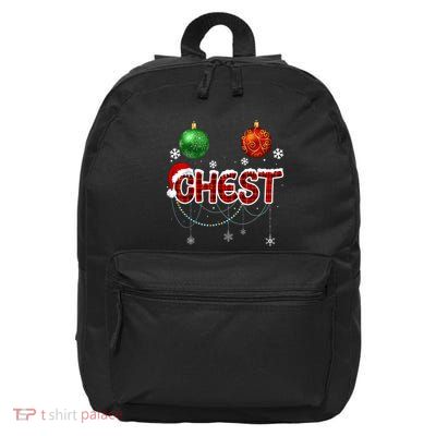 Chest Nuts Matching Chestnuts Funny 16 in Basic Backpack