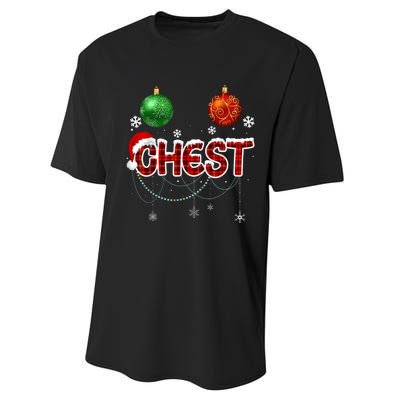 Chest Nuts Matching Chestnuts Funny Performance Sprint T-Shirt