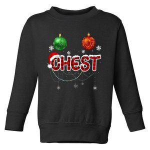 Chest Nuts Matching Chestnuts Funny Toddler Sweatshirt