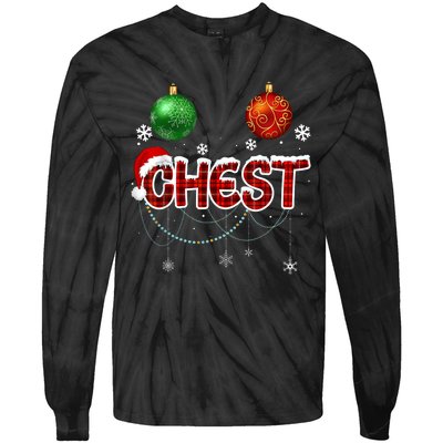 Chest Nuts Matching Chestnuts Funny Tie-Dye Long Sleeve Shirt