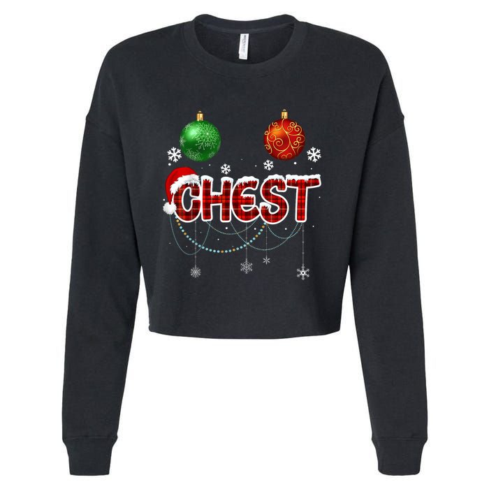 Chest Nuts Matching Chestnuts Funny Cropped Pullover Crew