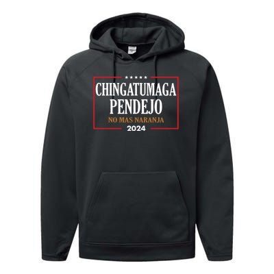 Chingatumaga No Mas Naranja 2024 Election Performance Fleece Hoodie